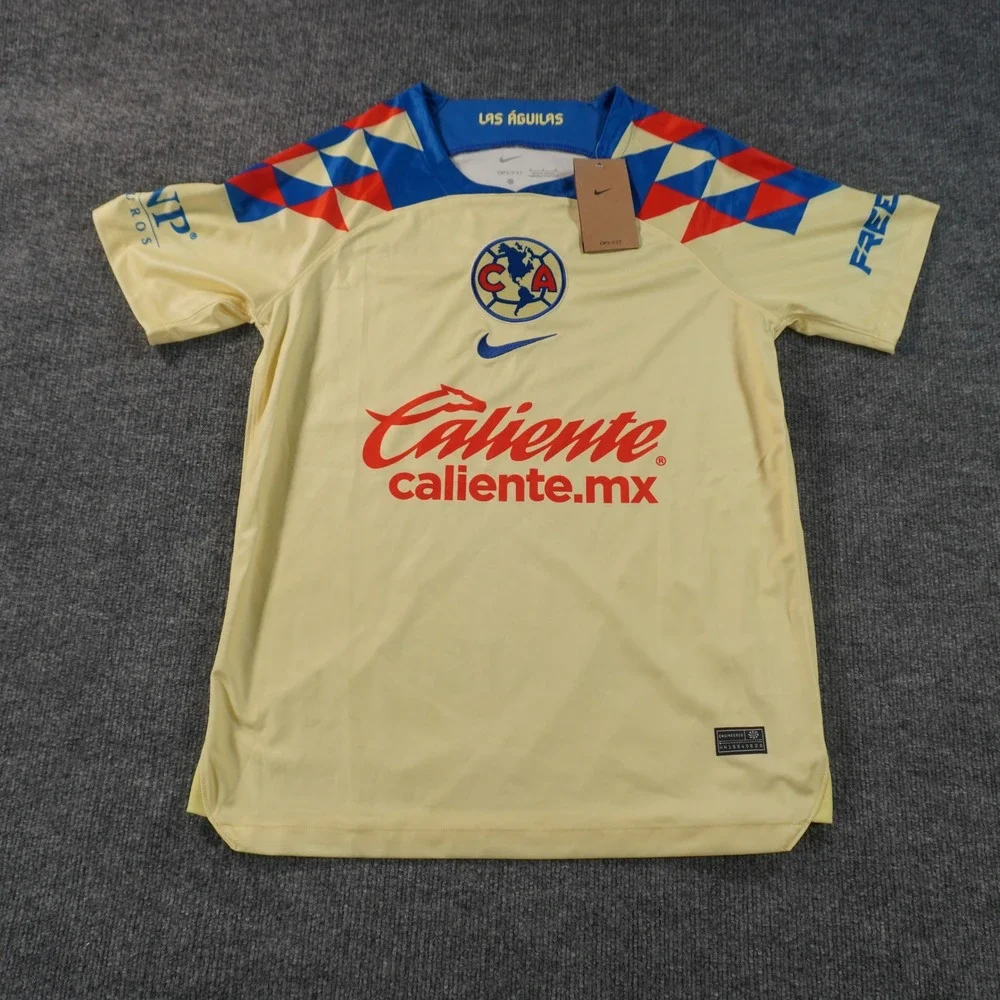 Nike Club America Soccer Jersey Mens Medium Yellow Home Dri-FIT CD0699-100